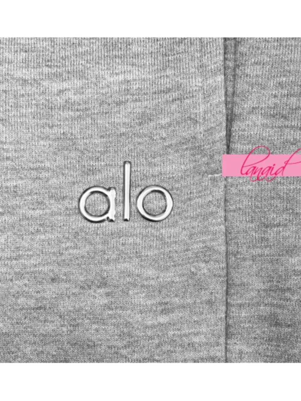 Alo Accolade Sweatpants Athletic Heathered Grey High-Rise Fleece Joggers Sweats